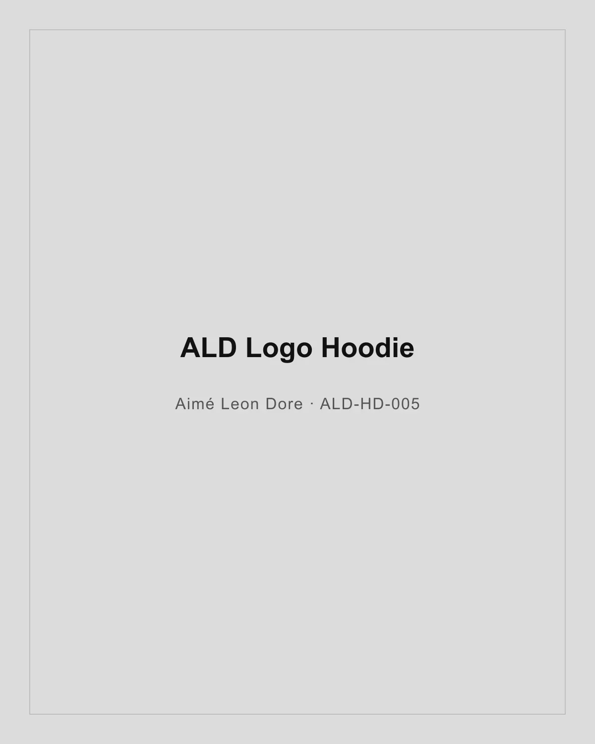 ALD Logo Hoodie