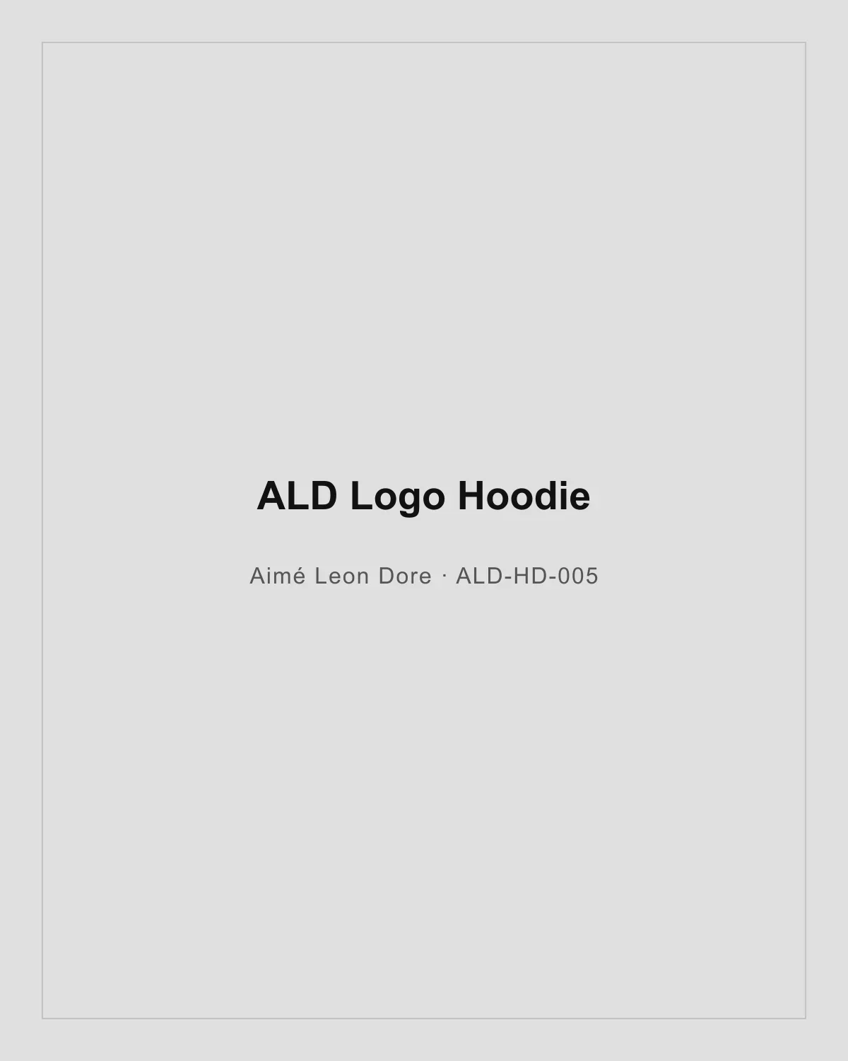 ALD Logo Hoodie